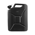 Jerrican à essence en acier de 20 litres - noir