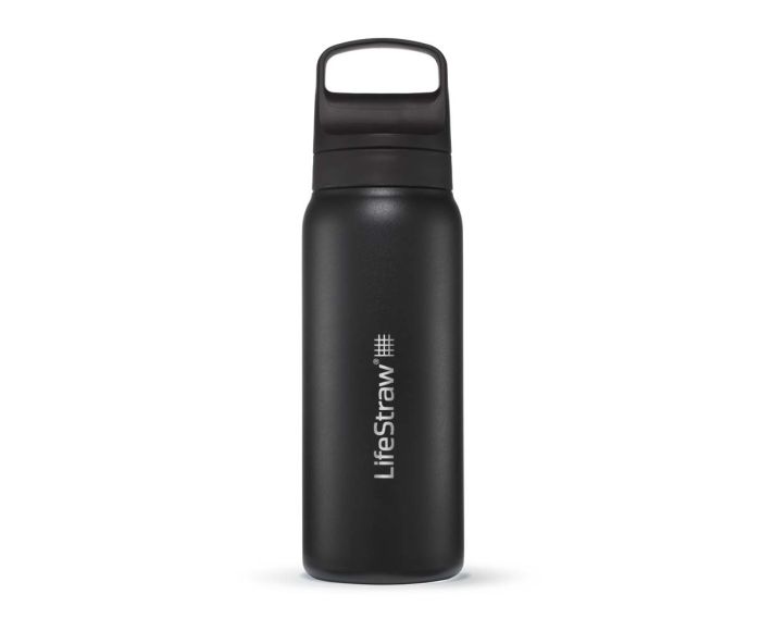LifeStraw Go 2.0 Stainless Steel Bottle - 1L Noir main product photo