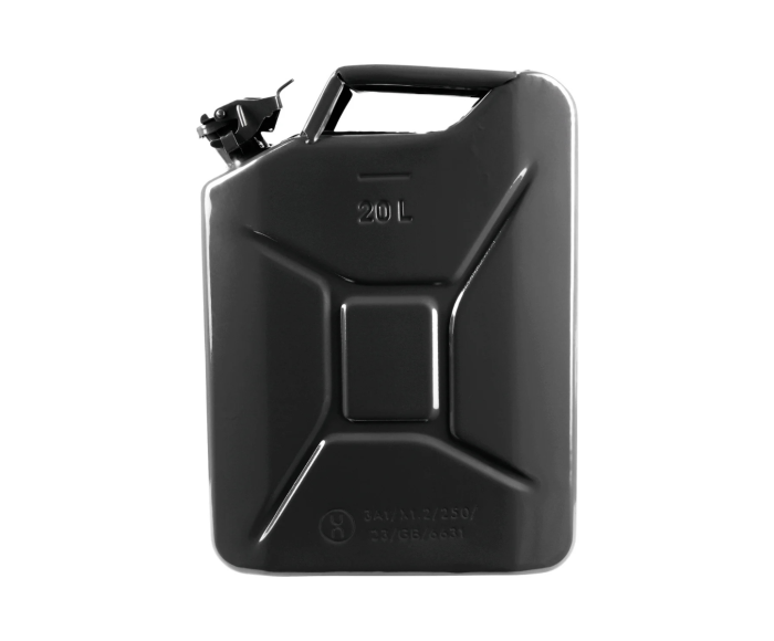 Jerrican à essence en acier de 20 litres - noir main product photo