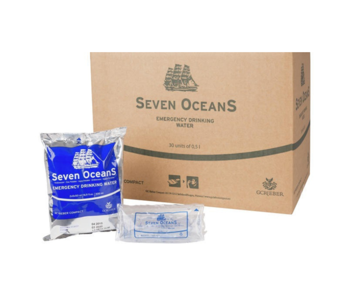 Ration d’eau potable Seven Oceans 7 jours main product photo