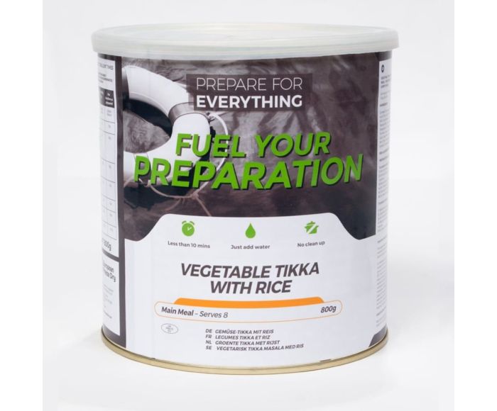 Ration d’urgence : légumes Tikka avec riz