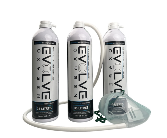 Evolve Oxygen 3x 35L + masque à oxygène