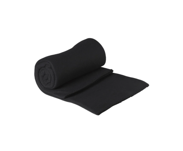 Couverture polaire noire main product photo