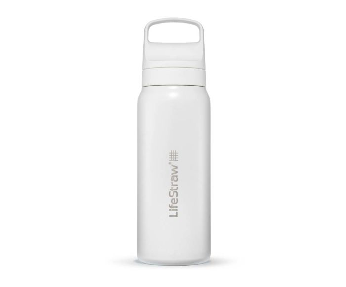 LifeStraw Go 2.0 Stainless Steel Bottle - 1L Blanc main product photo