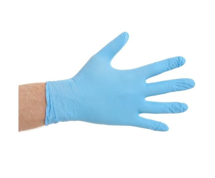 Gants Médicaux en Nitrile Non Poudrés – Taille XL – 100 pièces main product photo
