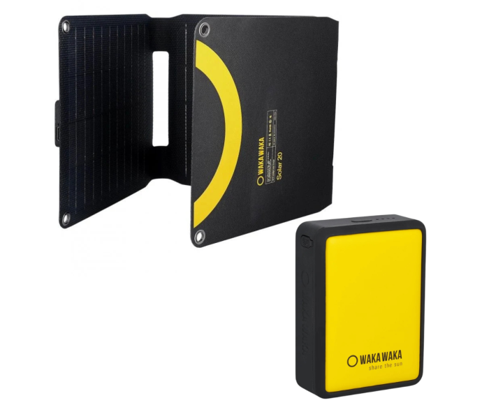 WakaWaka Solar 20 + Power 20 - kit d'énergie solaire portable main product photo