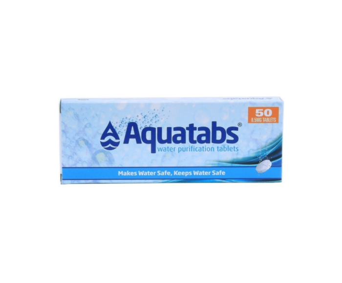 Comprimés de purification d'eau Aquatabs, 50 pièces main product photo