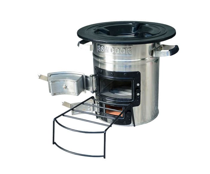 Poêle à bois d'extérieur – haut de gamme main product photo
