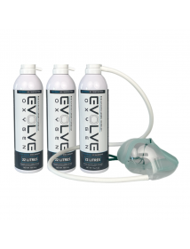 Evolve Oxygen 3x 22L + masque à oxygène