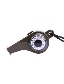 Sifflet d’urgence SOS avec boussole et thermomètre