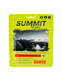 Chocolat Mousse avec granola aux cerises - Summit To Eat