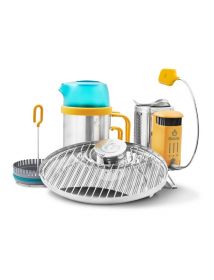 BioLite CampStove 2+ ensemble (avec Portable Grill, Kettlepot et Flexlight)