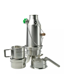 Kelly Kettle Trekker Kit en acier inoxydable