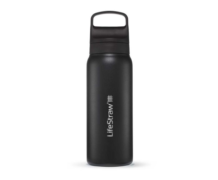 LifeStraw Go 2.0 Stainless Steel Bottle - 1L Noir main product photo