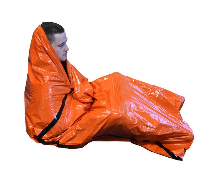 Lichtgewicht Waterafstotende Noodslaapzak Oranje main product photo