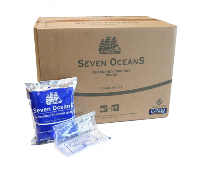 Ration d’eau potable Seven Oceans 7 jours main product photo
