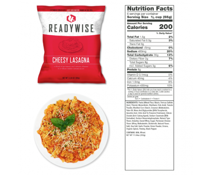Weekpack Alpha - Pack 7 jours - Repas lyophilisés