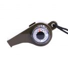 Sifflet d’urgence SOS avec boussole et thermomètre