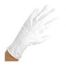 Gants en nitrile Bingold 25plus blancs, distributeur de 200 pièces, taille L