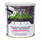 Emergency Food mousse au chocolat avec granola et cerises